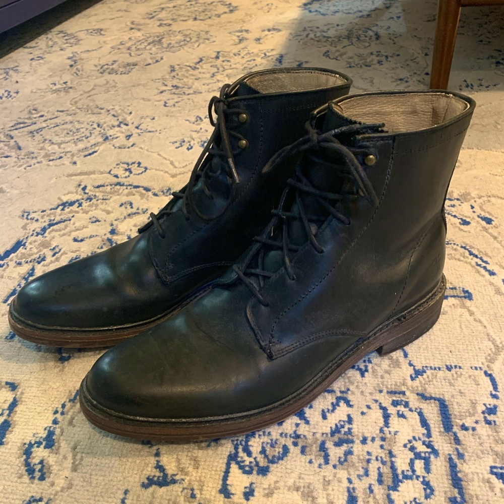 Frye Men’s James Lace Up Boots 10.5 Black